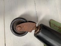 Image 7 of Set of 2 Wood Furniture Legs with Wheels