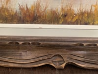 Image 5 of Carved Wood Frame, Landscape Oil on Canvas, 16x20