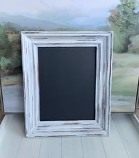 Image 1 of Framed Wood Chalkboard: Farmhouse Mudroom Message Board