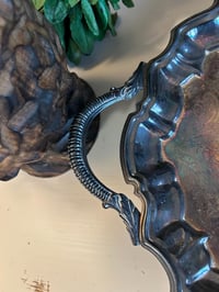 Image 4 of Silver Plated Footed Tray, Barware, Patina