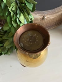 Image 7 of Brass and Copper Pitcher, MCM Jug, Farmhouse Vase