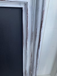 Image 2 of Framed Wood Chalkboard: Farmhouse Mudroom Message Board