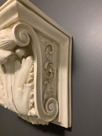 Image 4 of Corbel Bracket Shelf, Acanthus Leaf Scroll, Set of Wall Sconces