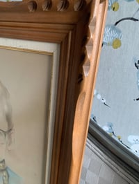 Image 5 of Child Portrait: 1968 Original Art in Wood Frame