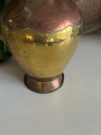 Image 8 of Brass and Copper Pitcher, MCM Jug, Farmhouse Vase