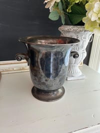 Image 4 of Silver Wine Bucket, Primrose Plate Barware, Made in Canada