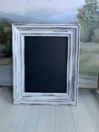 Image 4 of Framed Wood Chalkboard: Farmhouse Mudroom Message Board