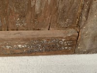 Image 4 of Heavy Wood Door with Hinges, Architectural Salvage