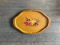 Image 1 of Wood Serving Tray: MCM Barware