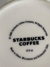 Image 8 of Floral Starbucks Mug 2006