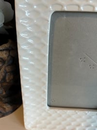 Image 3 of Ceramic Photo Frame: White or Black, Velvet Back