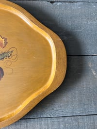 Image 3 of Wood Serving Tray: MCM Barware