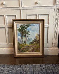 Image 1 of Landscape Oil Painting, Signed & Dated 1970