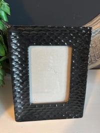 Image 4 of Ceramic Photo Frame: White or Black, Velvet Back
