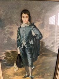 Image 3 of Blue Boy Framed Print, Shabby Chic
