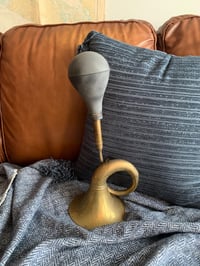 Image 2 of Antique Brass Car Horn: Automotive Decor