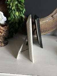 Image 6 of Ceramic Photo Frame: White or Black, Velvet Back