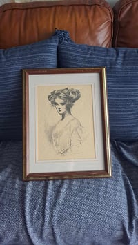 Image 1 of Gibson Girl 2 Print, Etching, 16x12