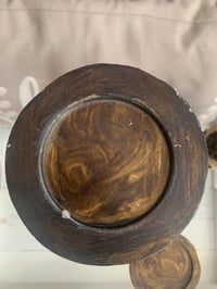 Image 9 of Ornate Resin Candleholder Set: Gold and Bronze Pillar Trio