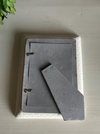 Image 7 of Ceramic Photo Frame: White or Black, Velvet Back