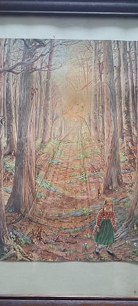 Image 3 of Angel Print, Wood Frame, Farmhouse Decor