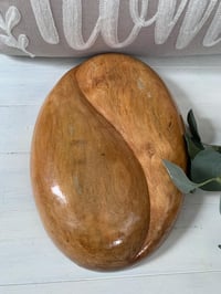 Image 4 of Handmade Wood Bowl, two sections