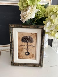 Image 1 of Vintage Style French Print in Distressed Gold Frame