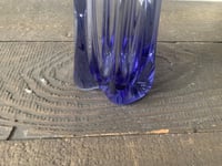 Image 4 of Purple Wavy Glass Vase, MCM