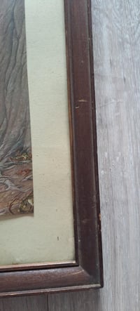 Image 8 of Angel Print, Wood Frame, Farmhouse Decor