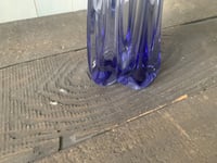 Image 5 of Purple Wavy Glass Vase, MCM