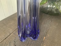 Image 6 of Purple Wavy Glass Vase, MCM