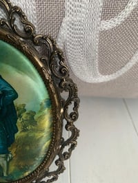 Image 5 of Italian Filigree Metal Frame Set, Hollywood Regency