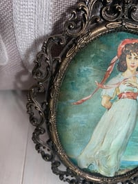 Image 6 of Italian Filigree Metal Frame Set, Hollywood Regency