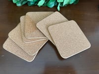 Image 4 of Set of 6 Vintage Square Coasters, Pimpernel Traditional English with Cork