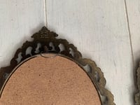 Image 8 of Italian Filigree Metal Frame Set, Hollywood Regency