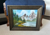 Image 1 of Mountain Oil Painting, 1988