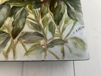 Image 5 of Hand-Painted Tile Riser, Signed