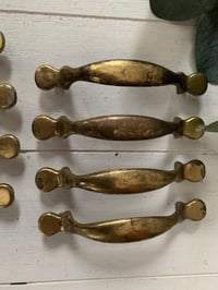Image 3 of Set of 4 Bronze Drawer Pulls