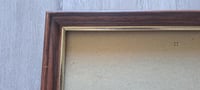Image 5 of Brown & Gold Picture Frame 11x14, Farmhouse Decor