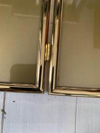 Image 3 of Brass Bifold Picture Frame (8x10)