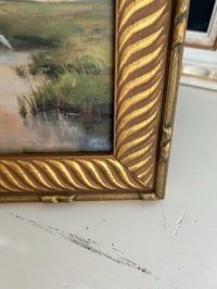 Image 4 of Vintage Style Print in Distressed Gold Frame
