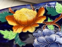 Image 8 of Maling Ware, Blue Floral Plate, Made in England