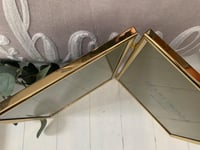 Image 6 of Brass Bifold Picture Frame (8x10)