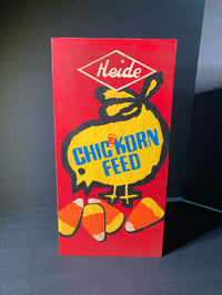 Image 1 of Heide Chick Korn Feed – Hand-Painted Vintage Candy Box Replica (6” x 12”)