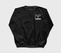 Image 2 of Low Society Big Block - Black Crewneck