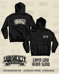Image 3 of Low Society Big Block - Black Hoodie