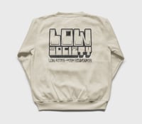 Image 1 of Low Society Big Block - Ivory Crewneck