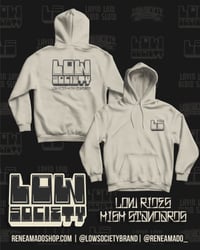 Image 3 of Low Society Big Block - Ivory Hoodie