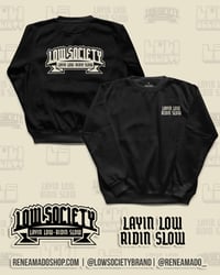 Image 3 of Low Society Plaque - Black Crewneck