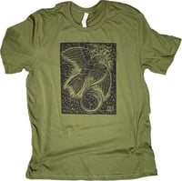 Image 1 of Courier’s Ribbon - woodblock printed t-shirt